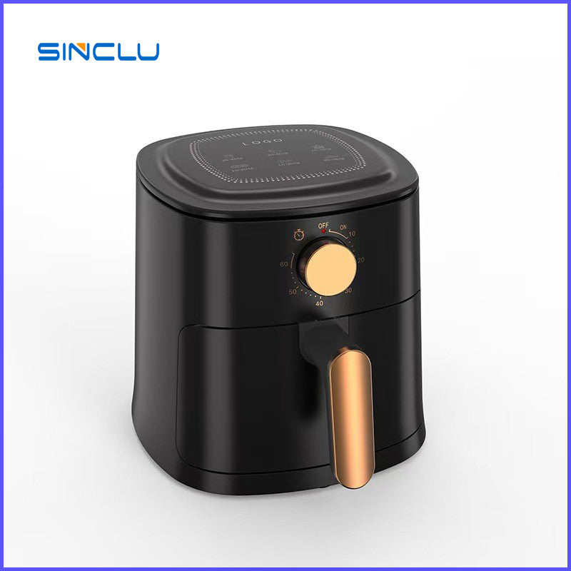 SINCLU 4L Air Fryer Family Size, Mechanical Control Presets, French Fries, Chicken, Meat, Fish, Nonstick Dishwasher-Safe Parts, Automatic Shutoff Model S-688