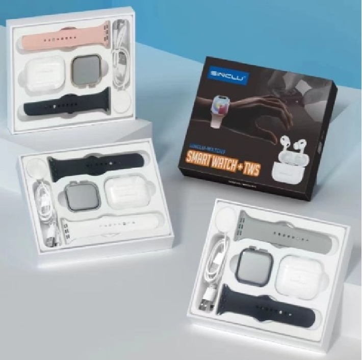 SINCLU Watch9 IP68 Waterproof Smart Watch Combination Set for Men Women,Fitness Watch Heart Rate Monitor,Pedometer,Sleep Monitor,Compatible Android&iPhone system