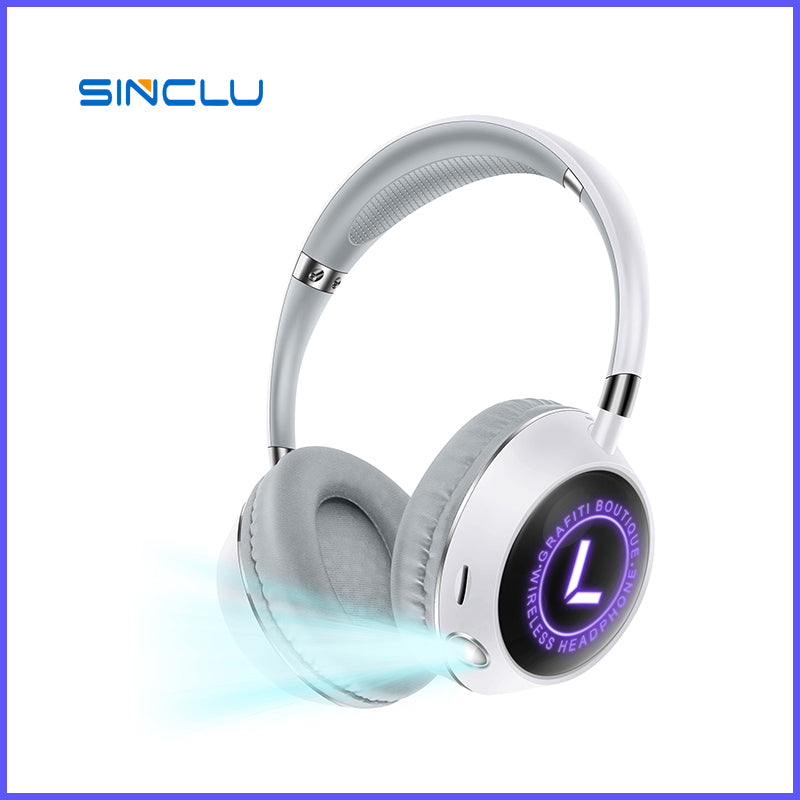 SINCLU SCL-B69 Wireless Bluetooth Headphones Support TF card play mode FM/VOICE ASSISTANCE WAKE-UP Headphone with RGB Light