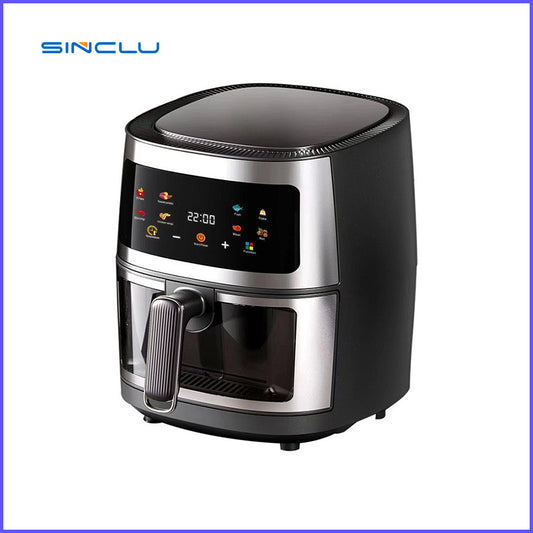 SINCLU 6LTouch Air Fryer Family Size, One-Touch Digital Control Presets, French Fries, Chicken, Meat, Fish, Nonstick Dishwasher-Safe Parts, Automatic Shutoff Model S-603B