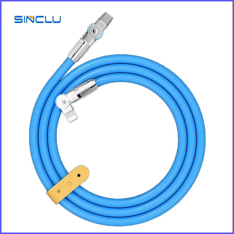 1Meter Length Newly zinc alloy 120W silicone fast Interface Type-c to Lightning 1 charging cable SINCLU SCL-CL1M Multiple 6a Fast Charging Interface Type-c to Lightning