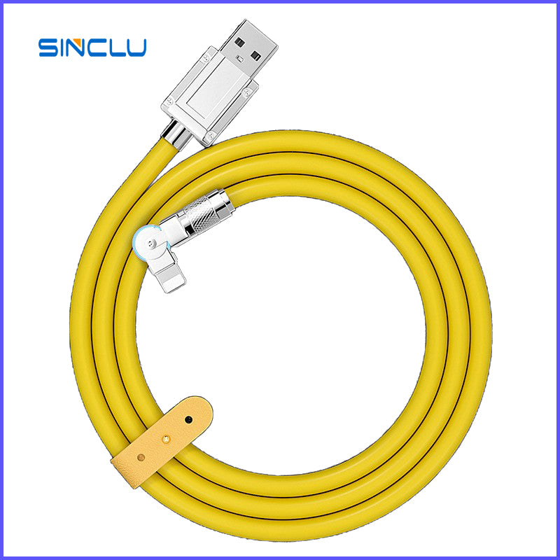 1Meter Length Newly zinc alloy 120W silicone fast Interface USB To Interface Lightning 1 charging cable SINCLU SCL-UL1M Multiple 6a Fast Charging Interface USB To Interface Lightning