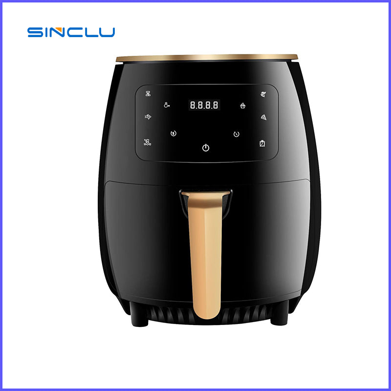 SINCLU 5LTouch Air Fryer Family Size, One-Touch Digital Control Presets, French Fries, Chicken, Meat, Fish, Nonstick Dishwasher-Safe Parts, Automatic Shutoff Model S-888