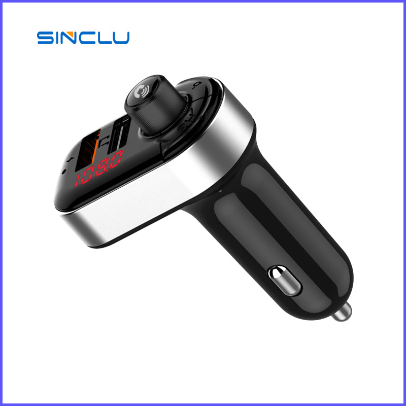 SINCLU SCL-C7 FM Transmitter Car Bluetooth MP3 Player Car Kit LCD Dual USB Car Phone Charger