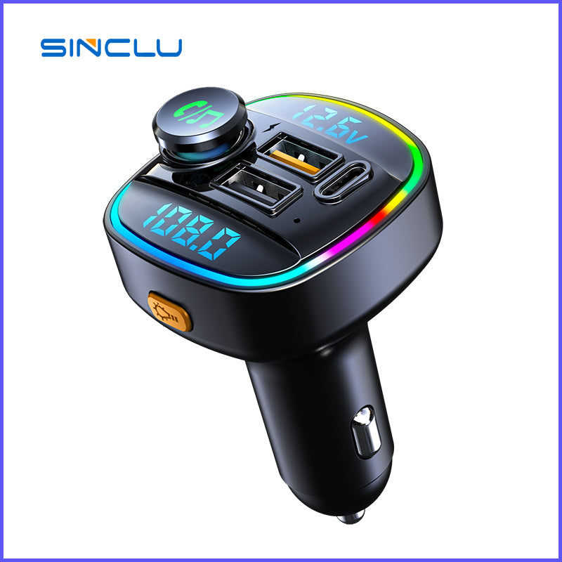 SINCLU SCL-C22 FM Transmitter Car Bluetooth MP3 Player Car Kit LCD Dual USB Car Phone Charger