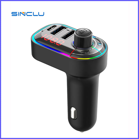 SINCLU SCL-C12 FM Transmitter Car Bluetooth MP3 Player Car Kit LCD Dual USB Car Phone Charger